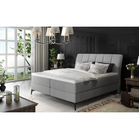 Aderito 140x200 boxspring ágy  szürke