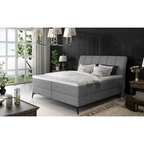 Aderito 180x200 boxspring ágy  szürke