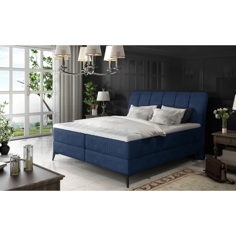Aderito 180x200 boxspring ágy  sötétkék