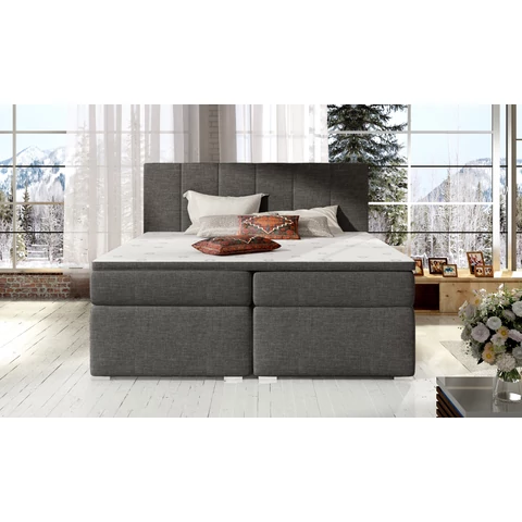 Bolero 140x200 boxspring ágy  sötétszürke