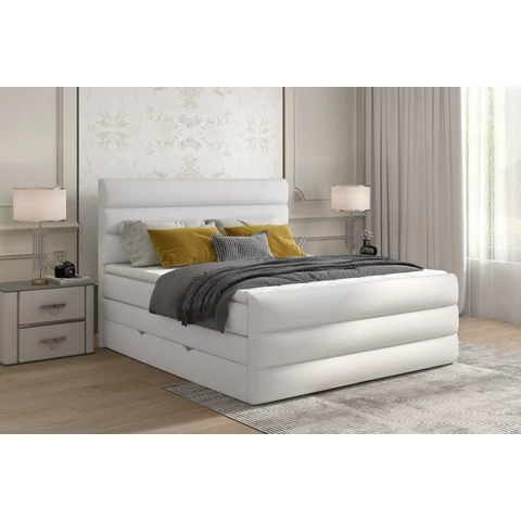 Cande 160x200 boxspring ágy  fehér