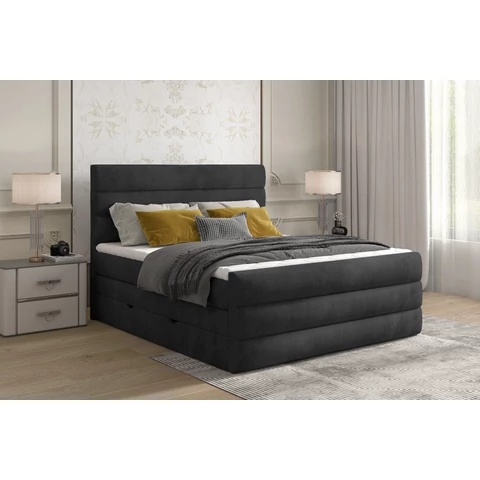 Cande 160x200 boxspring ágy  sötétbarna
