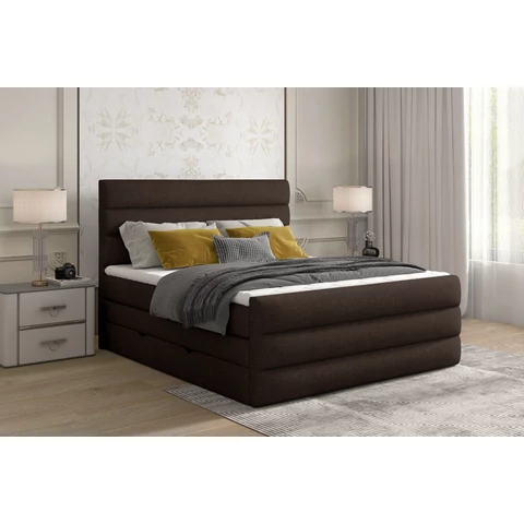 Cande 180x200 boxspring ágy  sötétbarna