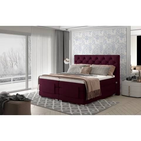Clover 140x200 boxspring ágy  rózsa