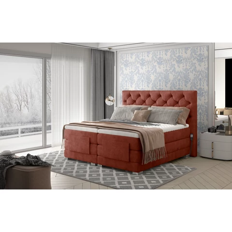 Clover 160x200 boxspring ágy  sötétbarna