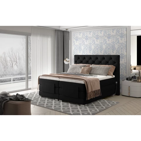Clover 160x200 boxspring ágy  sötétbarna