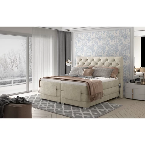 Clover 180x200 boxspring ágy  krém