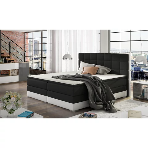 Damaso 180x200 boxspring ágy  fekete