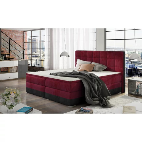 Damaso 180x200 boxspring ágy  piros
