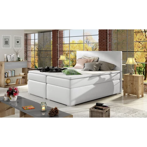 Divalo 140x200 boxspring ágy  fehér