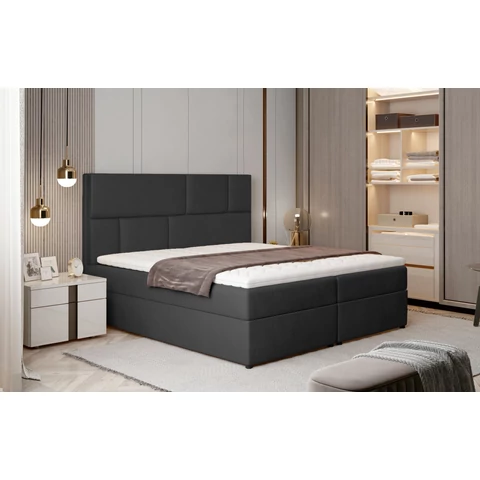 Florence 145x210 boxspring ágy  sötétszürke