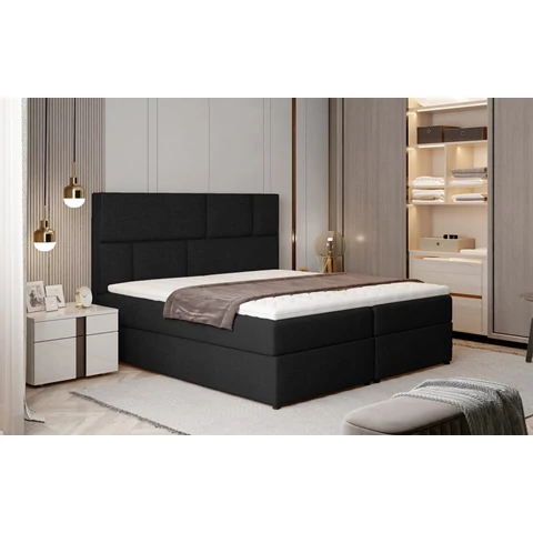 Florence 145x210 boxspring ágy  fekete