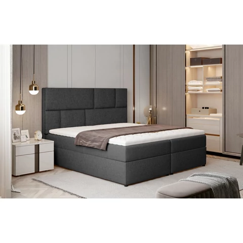 Florence 185x210 boxspring ágy  sötétszürke