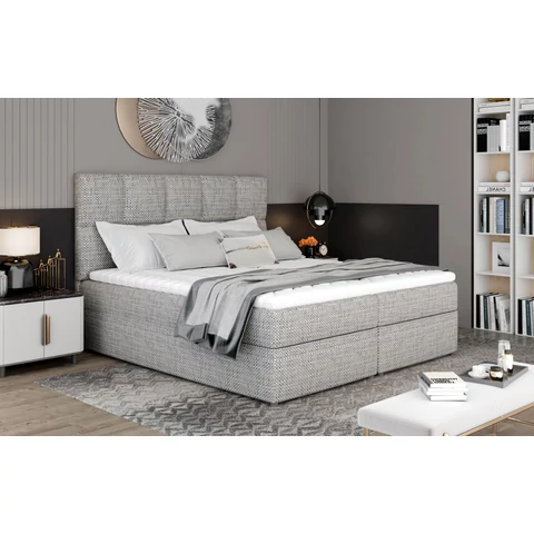 Glossy 185x210 boxspring ágy  szürke