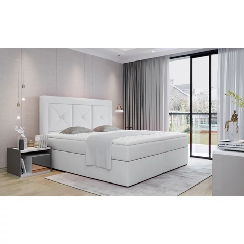 Idris 160x200 boxspring ágy  fehér