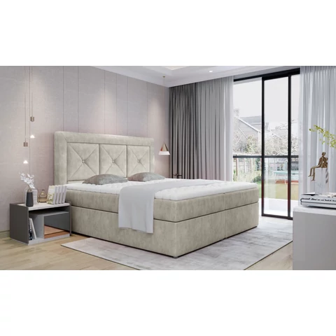 Idris 180x200 boxspring ágy  krém