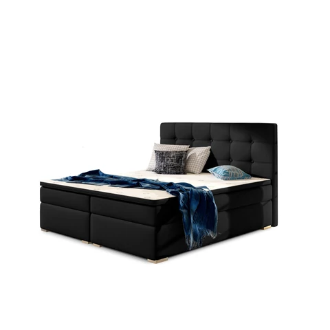 Inez 160x200 boxspring ágy  fekete