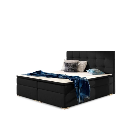 Inez 180x200 boxspring ágy  fekete