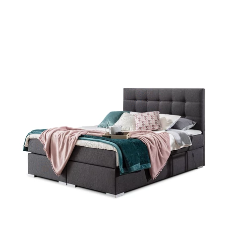 Inez 180x200 boxspring ágy  szürke