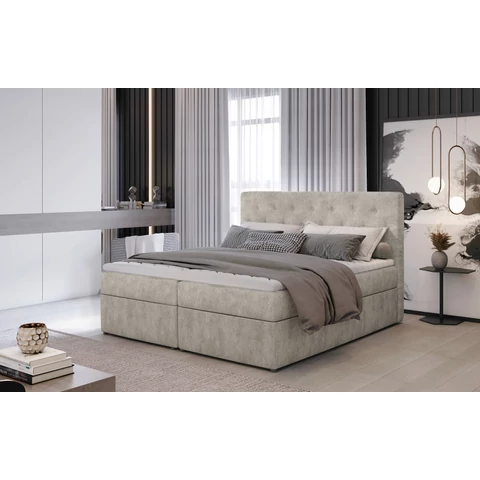 Loree 140x200 boxspring ágy  bézs