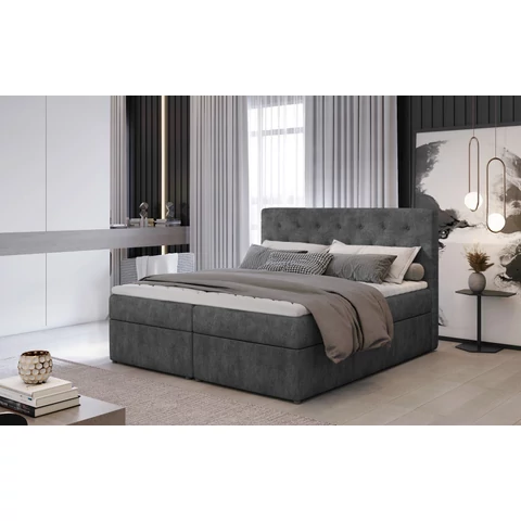 Loree 160x200 boxspring ágy  szürke