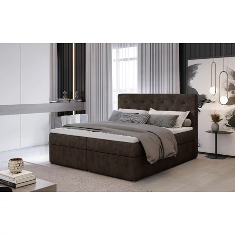 Loree 180x200 boxspring ágy  sötétbarna