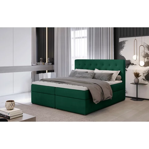 Loree 180x200 boxspring ágy  zöld