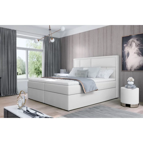 Meron 160x200 boxspring ágy  fehér