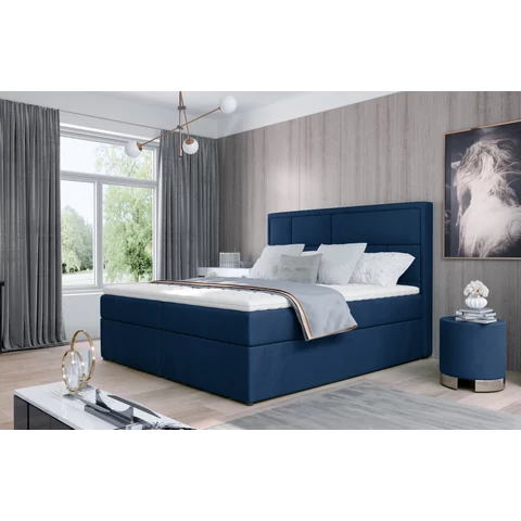 Meron 180x200 boxspring ágy  kék
