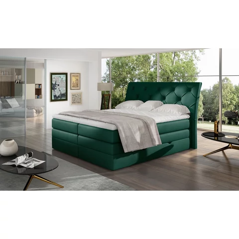 Mirabel 140x200 boxspring ágy  zöld