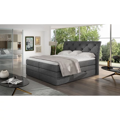 Mirabel 140x200 boxspring ágy  szürke