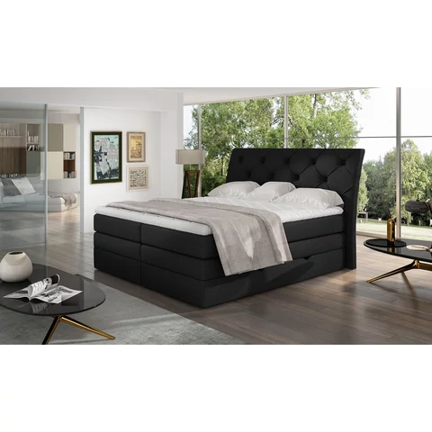 Mirabel 160x200 boxspring ágy  fekete