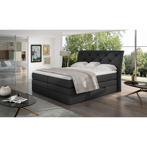 Mirabel 160x200 boxspring ágy  fekete