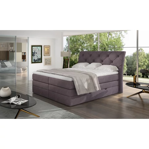 Mirabel 180x200 boxspring ágy  lila