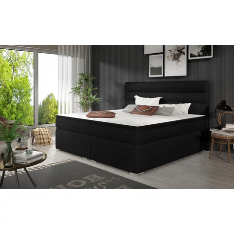 Softy 140x200 boxspring ágy  fekete
