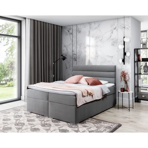 Softy 140x200 boxspring ágy  szürke