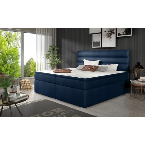 Softy 180x200 boxspring ágy  kék