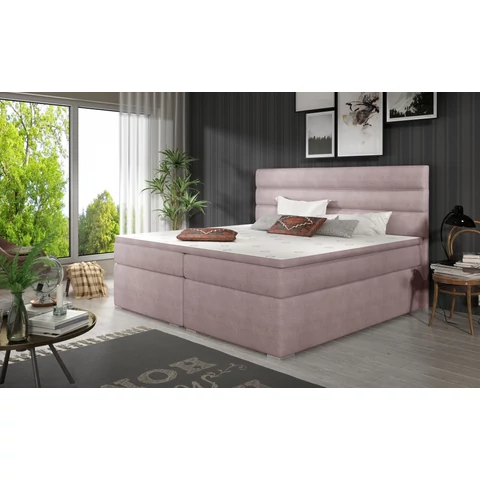 Softy 180x200 boxspring ágy  rózsaszín