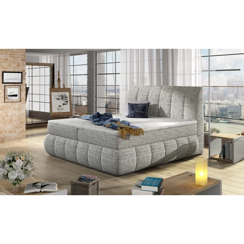 Vincenzo 140x200 boxspring ágy  szürke