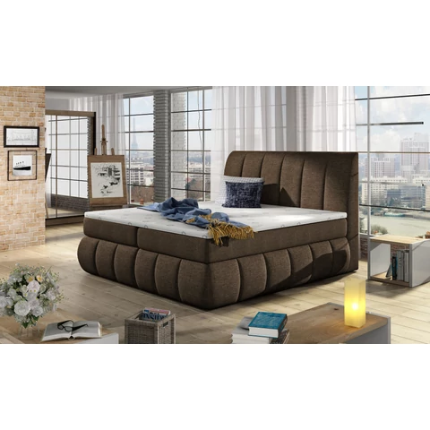 Vincenzo 160x200 boxspring ágy  barna