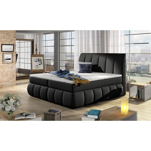 Vincenzo 160x200 boxspring ágy  fekete