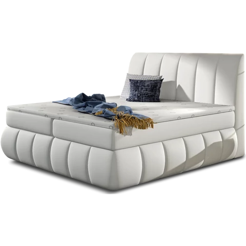 Vincenzo 180x200 boxspring ágy  fehér