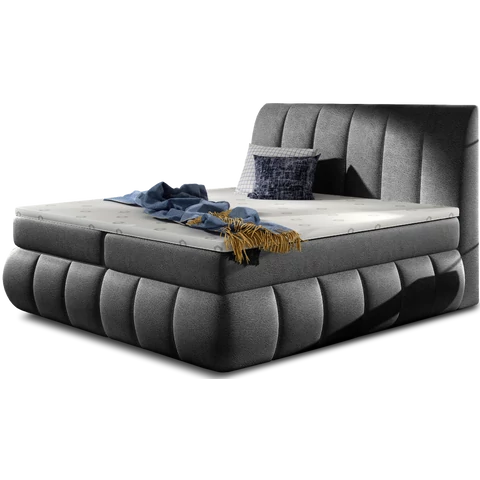 Vincenzo 180x200 boxspring ágy  sötétszürke