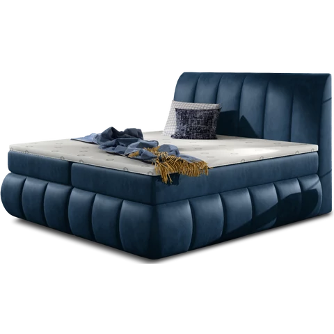Vincenzo 180x200 boxspring ágy  sötétkék