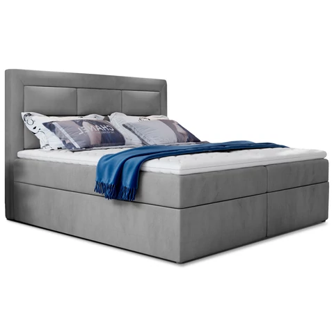 Vivre 140x200 boxspring ágy  szürke