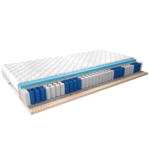 Palmo Táskarugós matrac 80x200 medicott ezüst, fehér