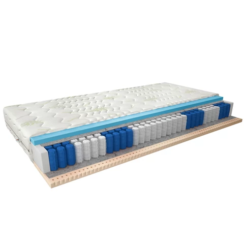 Palmo Táskarugós matrac 200x200 aloevera, fehér
