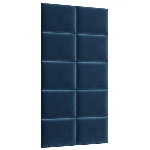 Quadratta 100x200 kárpitozott panel, sötétkék
