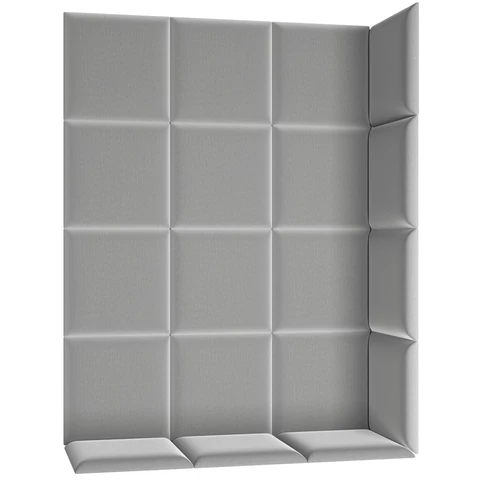 Quadratta 120x160 kárpitozott panel, szürke