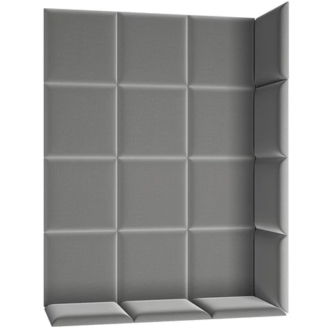 Quadratta 120x160 kárpitozott panel, szürke